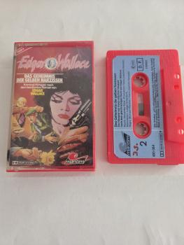 Edgar Wallace Folge 9 Das Geheimnis der gelben Narzissen Rot mit Blauen Aufkleber 495084-211 Maritim(Seite 2 der MC beschrieben)